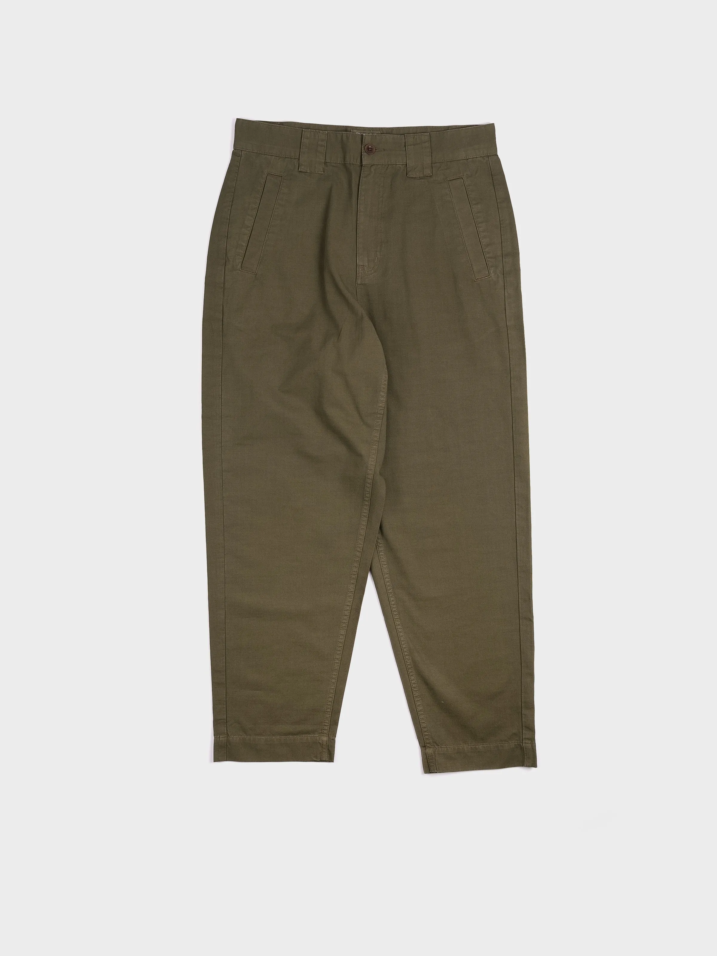 TOAST Garment Dyed Tapered Trousers - Artichoke