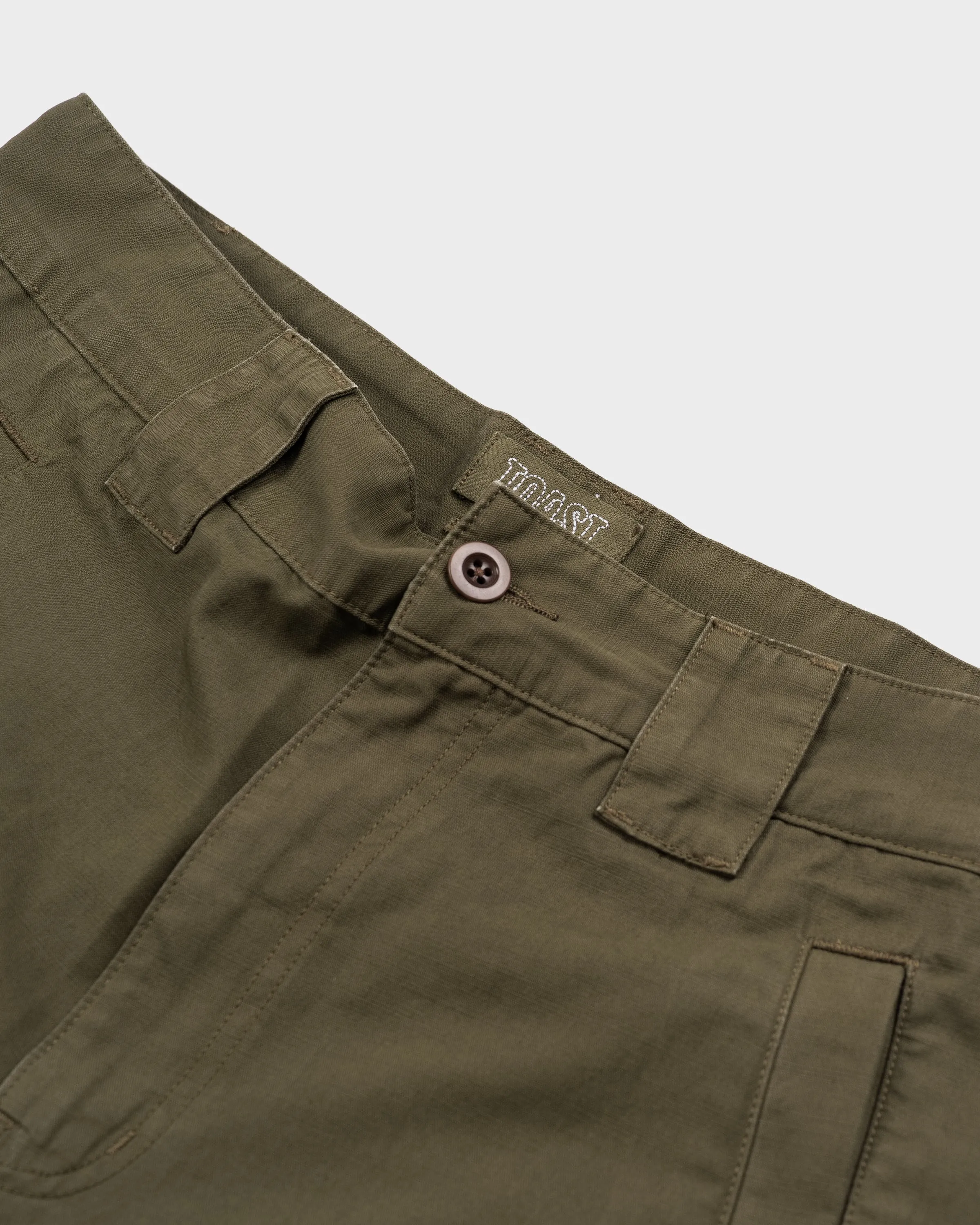 TOAST Garment Dyed Tapered Trousers - Artichoke