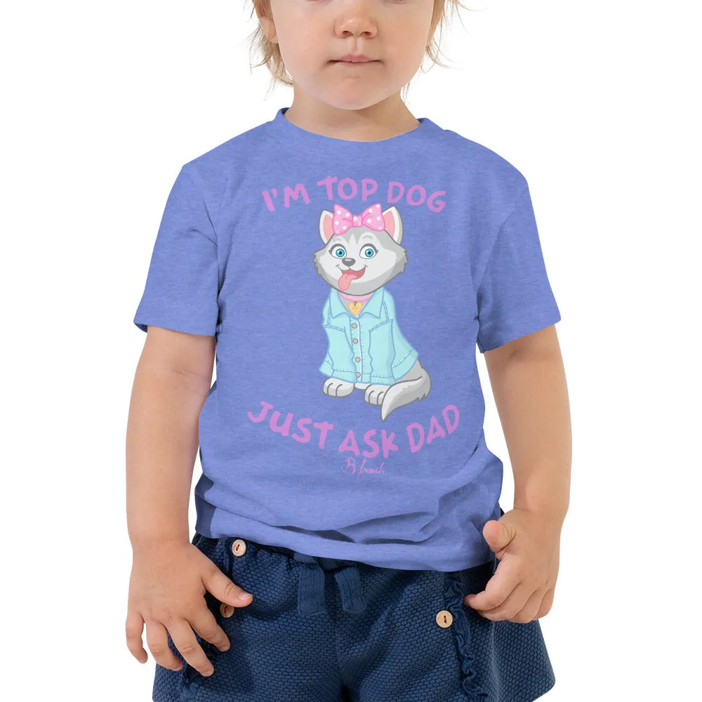 Top Dog Husky - Toddler Short Sleeve Tee