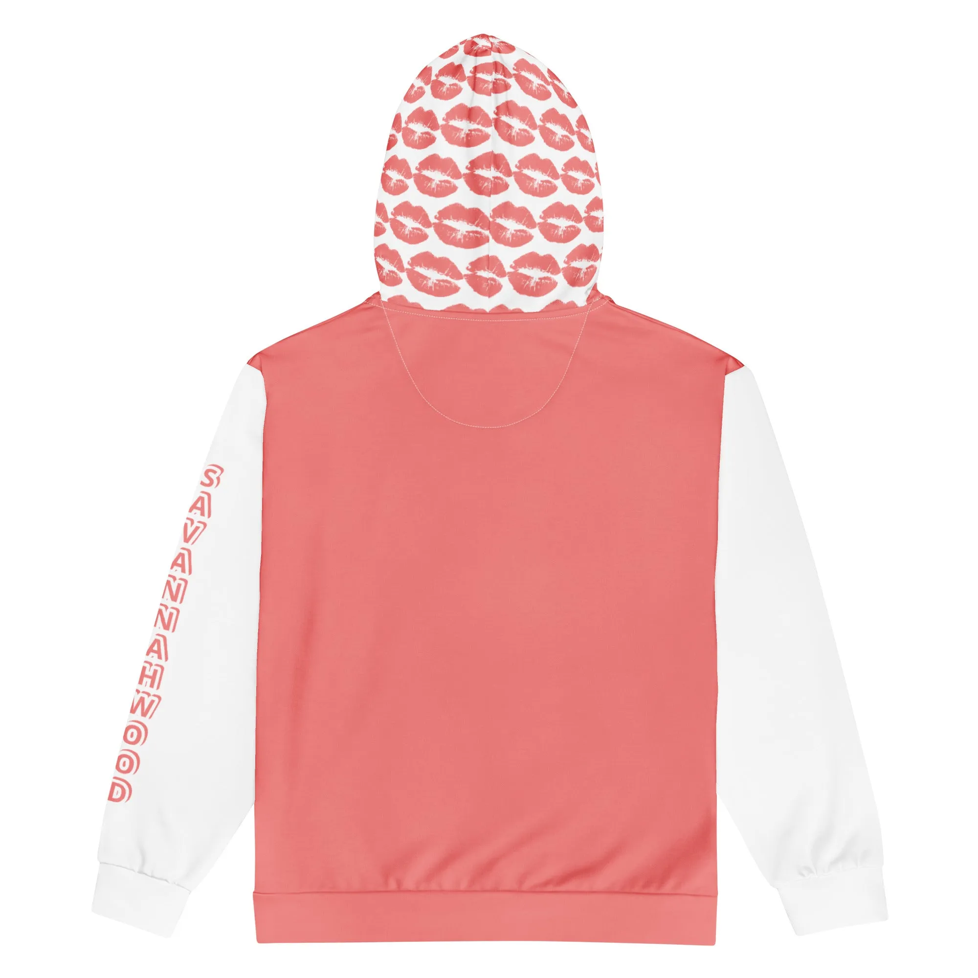 Unisex zip hoodie Pink Kisses