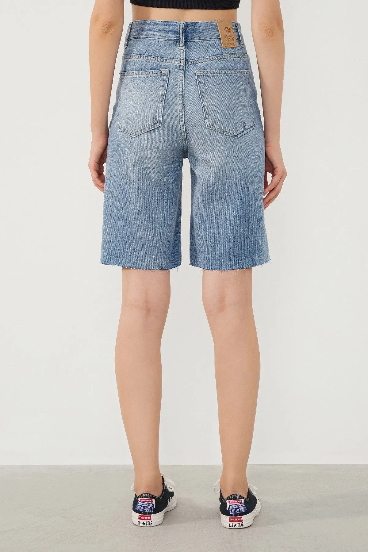 Vera Bermuda A-line Fit Light Blue Women’s Denim Shorts