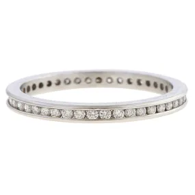 Vintage Diamond Eternity Band Ring, Size 5 1/4