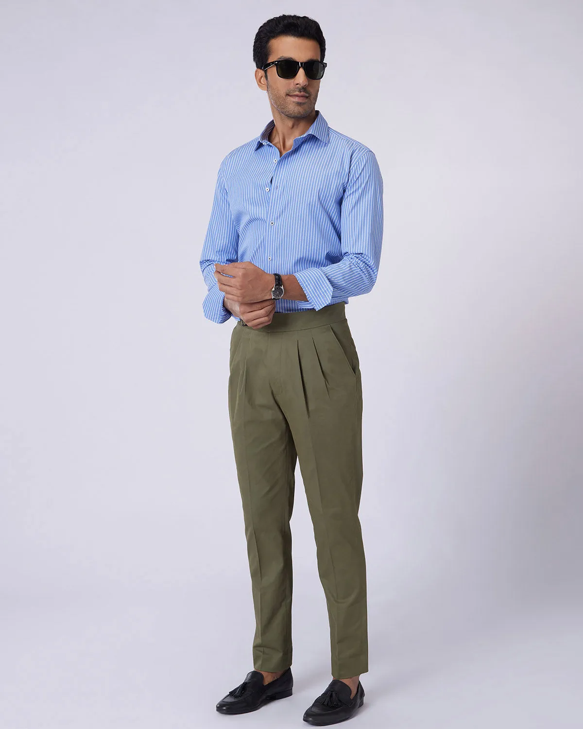 Virtuoso Neapolitan Chinos - Olive