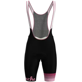 Women's WT 2ND SKIN Bib Short - Pink Branded