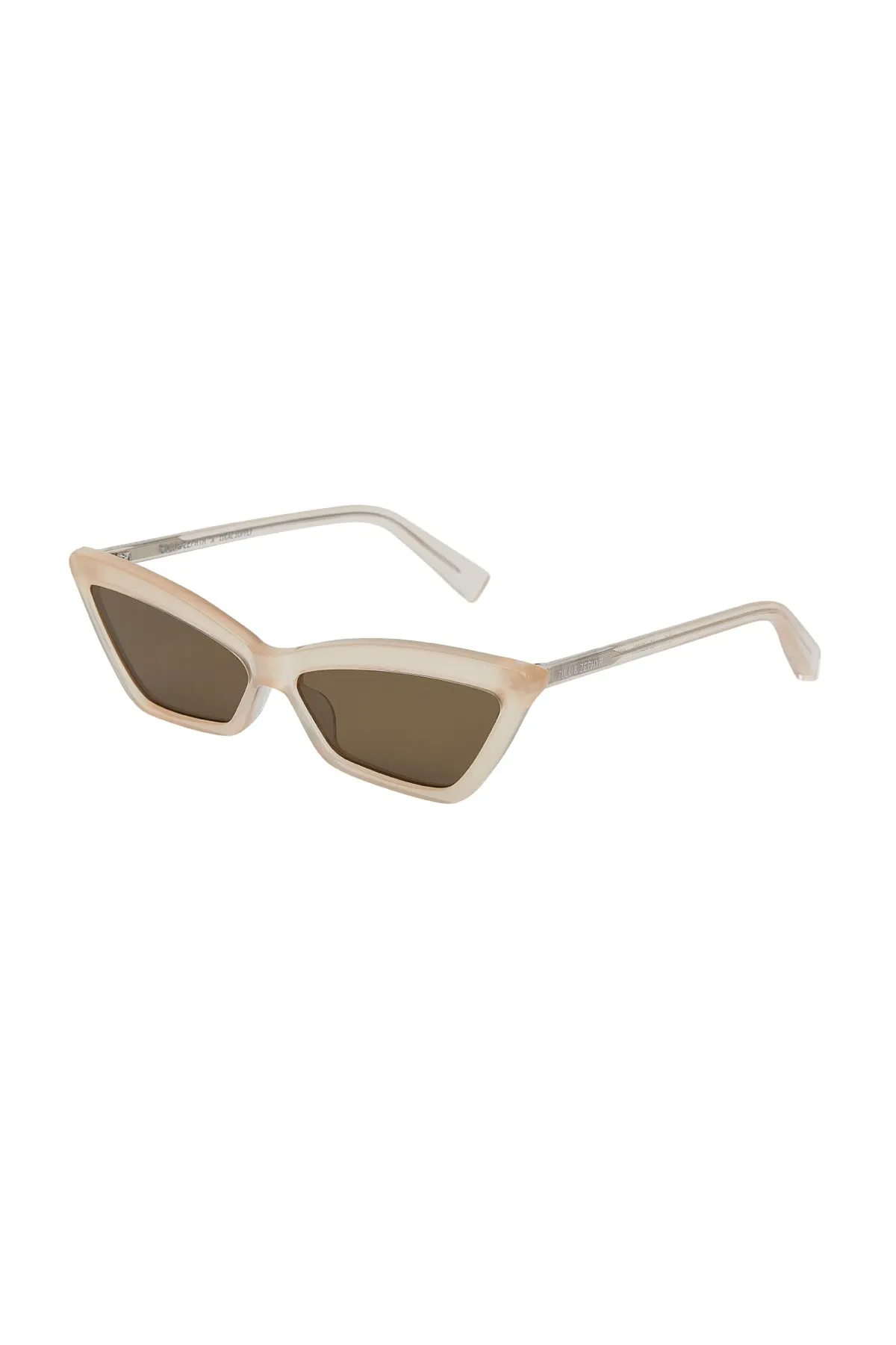 Zulu & Zephyr x Local Supply - Slim Cat Eye Sunglasses - Shell